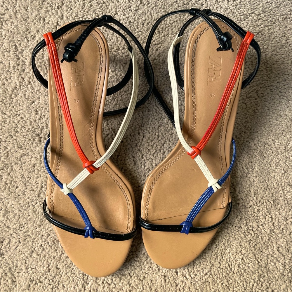 Strappy Multicolored Sandals
